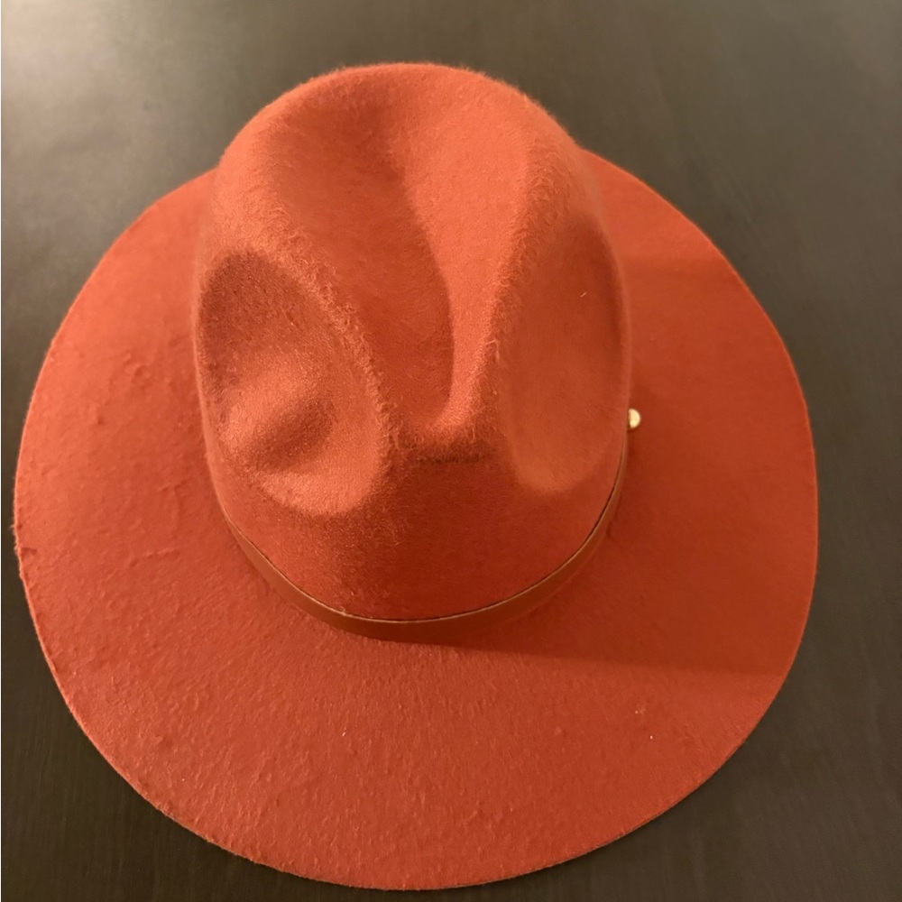 Elegant Red Women's Fedora Hat